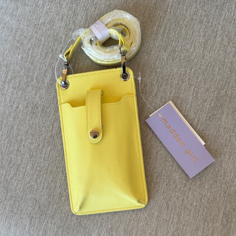 Madden Girl Sunny Yellow Crossbody Bag